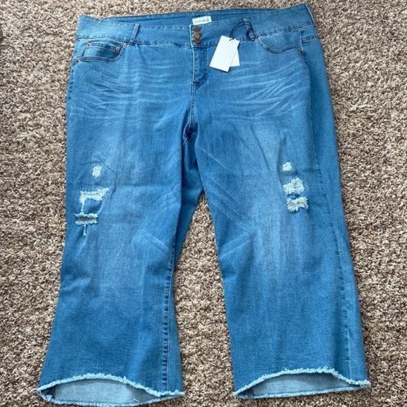 For the Republic distressed capri Jeans pants - Picture 4 of 7